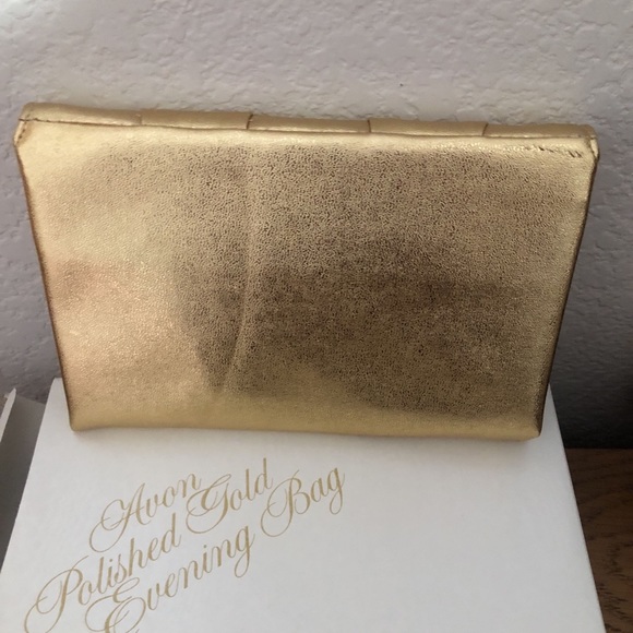 Vintage Avon Polished Gold Evening Bag IOB - Picture 3 of 12